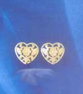Earrings Heart 13182 1.3 grams 14Kt. Gold (click for Info) 7/16” Earrings Heart 13182 1.3 grams 14Kt. Gold (click for Info) 7/16”