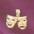 Comedy and Tragedy 6095 2.1 grams 14 Kt. Gold Comedy and Tragedy 6095 2.1 grams 14 Kt. Gold