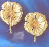 Earrings Flower 13032 4.7 grams 14Kt. Gold (click for Info) 1” X Earrings Flower 13032 4.7 grams 14Kt. Gold (click for Info) 1” X